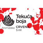 Vodotopiva boja Crvena 5 ml