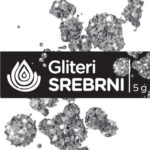 Gliter srebrni 5 g
